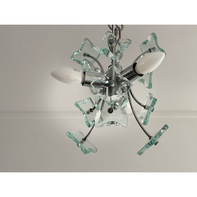 Glass Sputnik Chandelier from Fontana Arte, Italy, 1960s For Sale - Image 4 of 9
