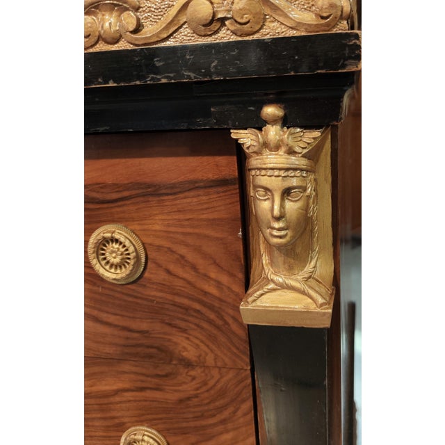 Art Deco Walnut Burl Chest of Drawers from a Venetian Palace, 1930s For Sale - Image 9 of 11