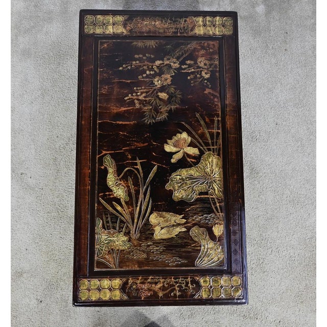 1960s Lacquered Wooden Coffee Table, China, 1960s For Sale - Image 5 of 18