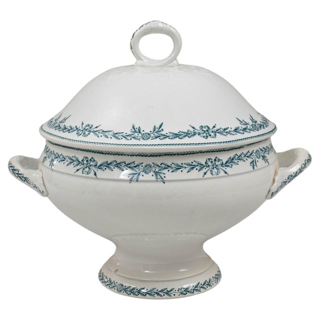 20th Century French Special Edition Porcelain Tureen With Lid For Sale - Image 15 of 18