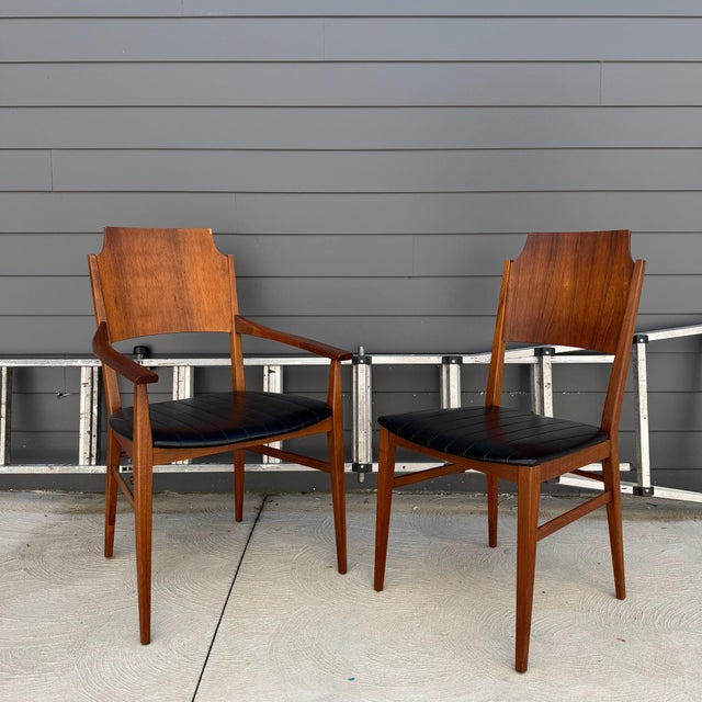 Lane Furniture Mid 20th Century Attributed to Paul McCobb for Lane Rosewood “Delineator” Mid Century Modern Dining Set With 6 Chairs For Sale - Image 4 of 12