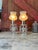 Pair of Vintage Crystal Boudoir Table Lamps With Frosted Floral Glass Shades For Sale - Image 13 of 18