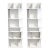 Pair of BoConcept Como System Matte White Lacquered Contemporary Shelving Units For Sale