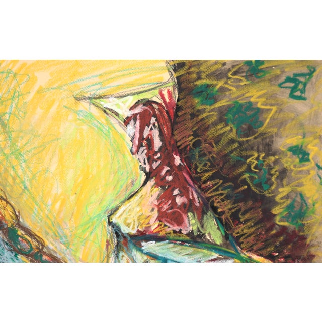 2000 - 2009 9950 Seeking Advice From the Buddha - Figurative in Pastel on Paper by Michael William Eggleston For Sale - Image 5 of 7