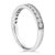 Haus of Brilliance 14K White Gold 1/2 Cttw Round Diamond Milgrain Wedding Band - Size 9 For Sale - Image 4 of 6