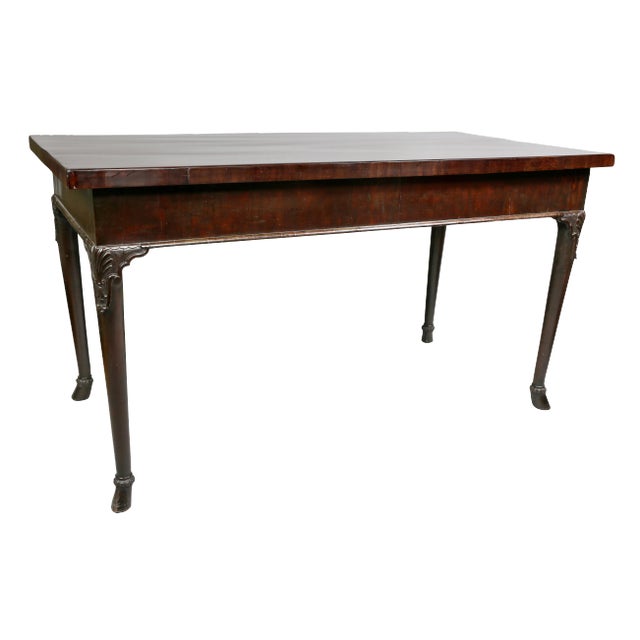Georgian Mahogany Serving Table, Possibly Irish For Sale