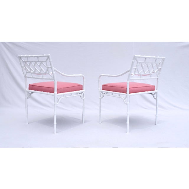 1960s Faux Bamboo Dining Table Set by Phyllis Morris, Restored For Sale - Image 10 of 13