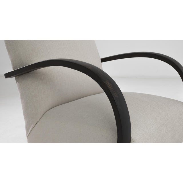 Mid 20th Century 1950s Czech Wooden Armchair by J. Halabala For Sale - Image 5 of 5