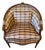 Vintage Henredon Schoonbeck French-Style Barrel Back Bergère Chair Late 20th Century For Sale
