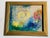 Abstract 1970s Abstract Painting in Antique Frame Signed For Sale - Image 3 of 5