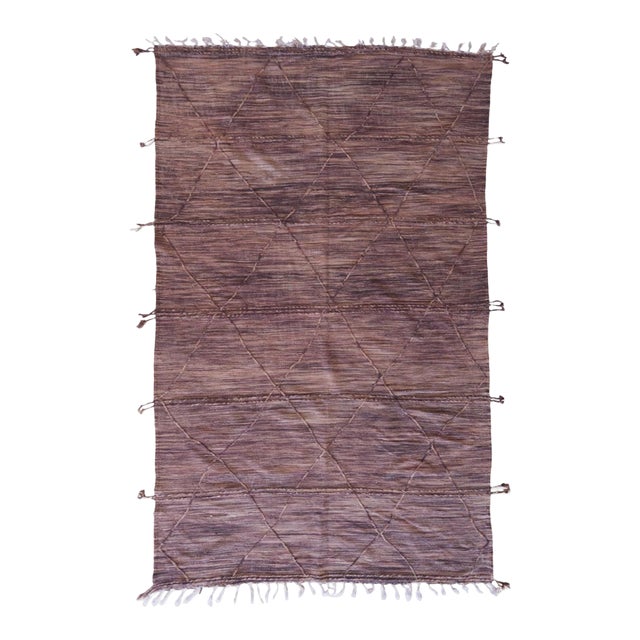 Moroccan Kilim Zanafi Rug - 10.1 X 5.9 Ft For Sale