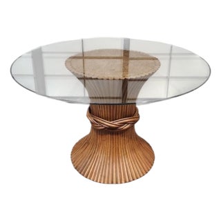 Vintage Sheaf of Wheat Table by John and Elinor McGuire For Sale