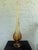 Viking Glass Company Vintage Viking Amber Art Glass 6-Petals Swung Vase – 22.5” Tall For Sale - Image 4 of 10