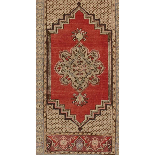Turkish Vintage Turkish Oushak Rug 3'6 X 5'7 For Sale - Image 3 of 8