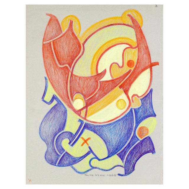 Fritz Klee, Abstract Composition, 1965, Drawing For Sale - Image 18 of 18