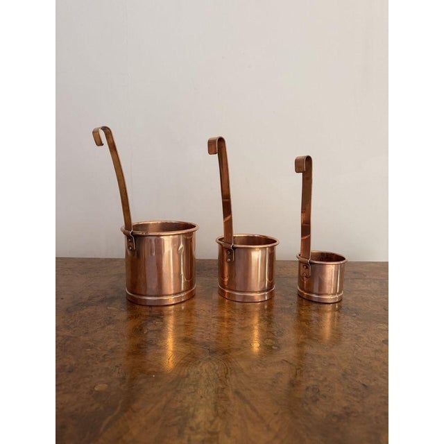 Antique Victorian Copper Measures, 1860, Set of 3 For Sale - Image 4 of 6