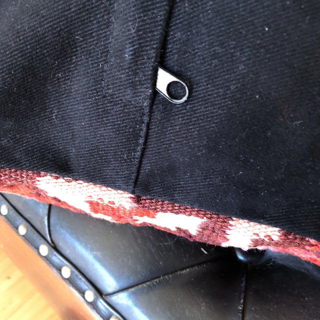 1970s Vintage Karabagh Region Rose Kilim Pillows - A Pair For Sale - Image 5 of 9