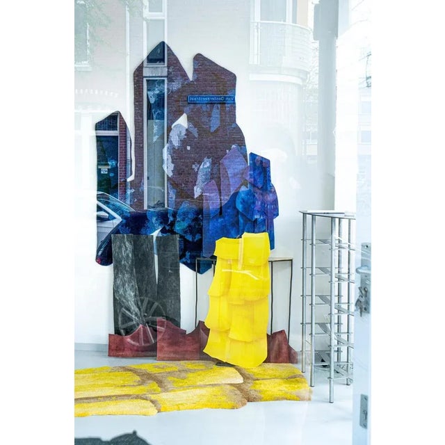 Velvet Realities Blue Wall Sculpture by Sven Jansse For Sale - Image 6 of 12