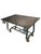 1940's French Coffee Table -Green Patinated Iron & Gilt W/ Smoke Glass Top For Sale - Image 11 of 11