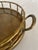 1970s Hollywood Regency Brass Faux Bamboo Rail Round Serving Tray For Sale In Jacksonville, FL - Image 6 of 10