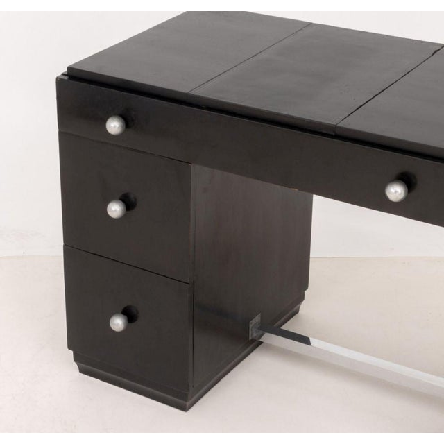 Art Deco Ebonized Writing Desk For Sale - Image 4 of 8
