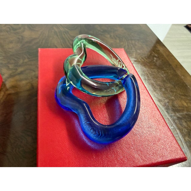 Baccarat Linking Hearts + Box For Sale - Image 9 of 12