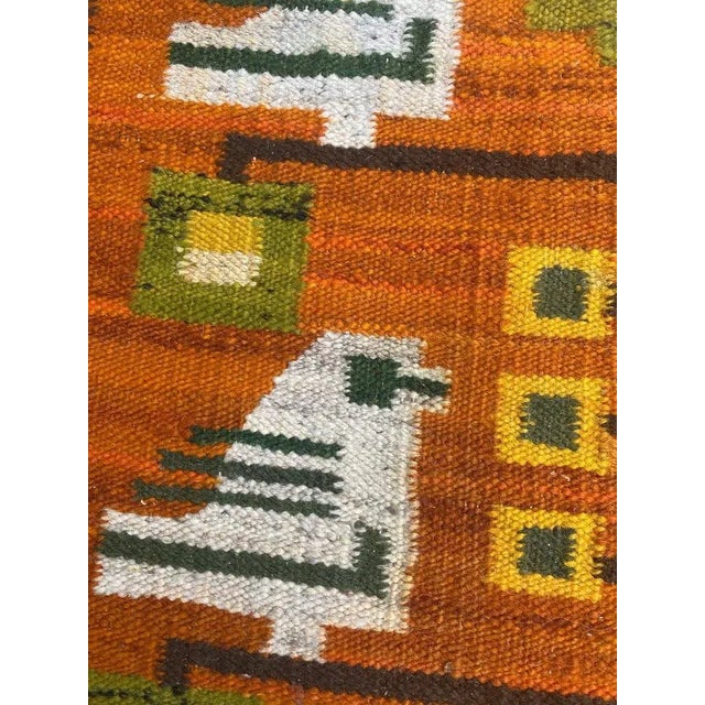 Textile Vintage Polish Art Deco Tapestry For Sale - Image 7 of 14