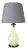 Opaline Murano Glass Lime Table Light from Cenedese, 1960s For Sale