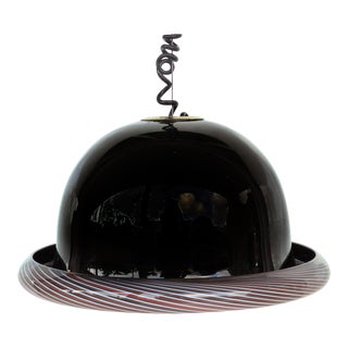 80s Effetre Vincenzo Moretti Murano Glass Pendant Light For Sale