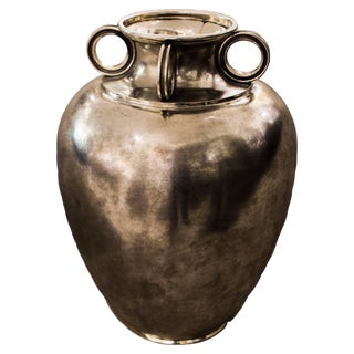 Italian Silver Vase by Mario Buccellati, 1940s For Sale