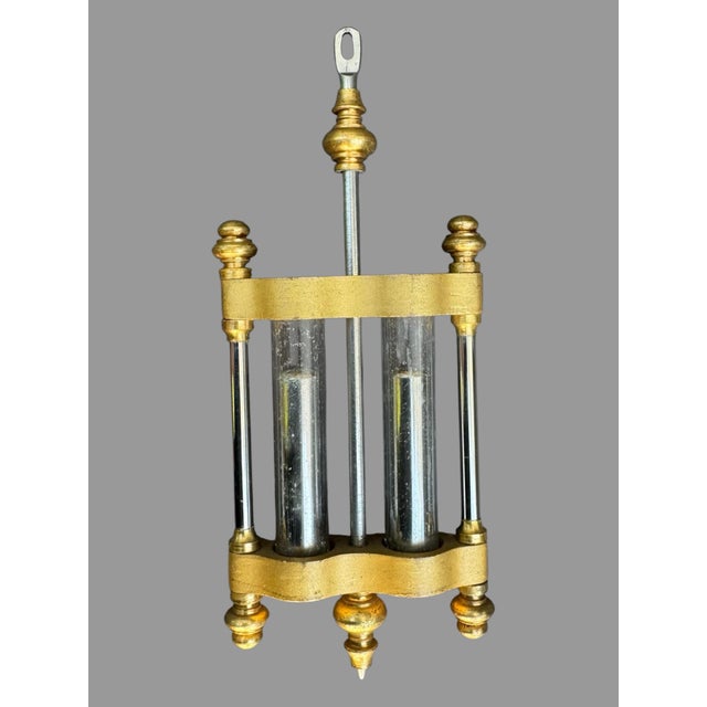 Metal Antique Victorian Ansonia Crystal Regulator Clock With Urn Finial For Sale - Image 7 of 11