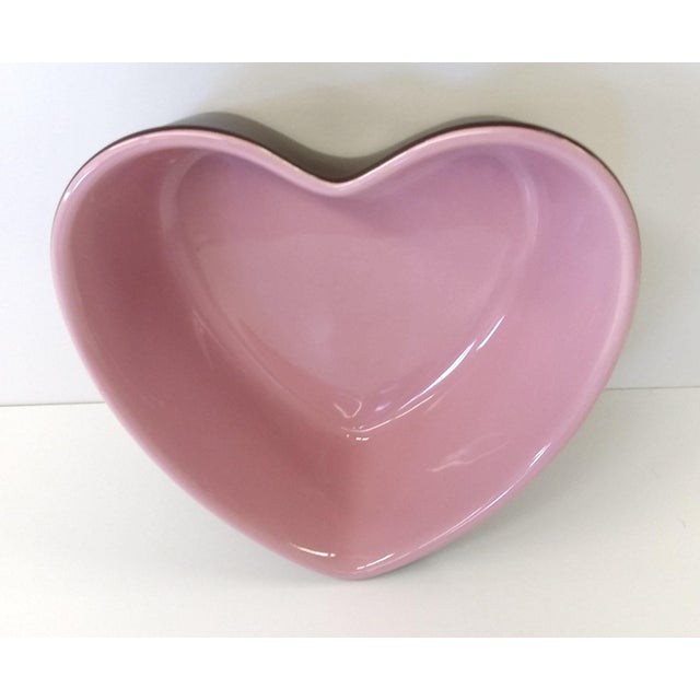 Chantal Pink Ceramic HeartShaped Bowl Chairish