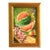 Harvest Fruit Tablespace Oil Painting, Artist Signed Including the Antiqued Gold Wood Frame For Sale