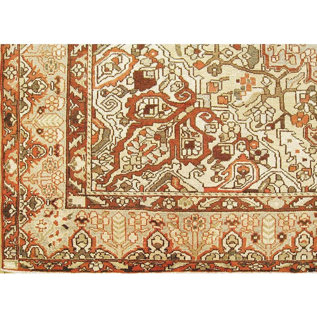 Persian Vintage Persian Baktiari Oriental Rug, in Room size, w/ Medallion For Sale - Image 3 of 5