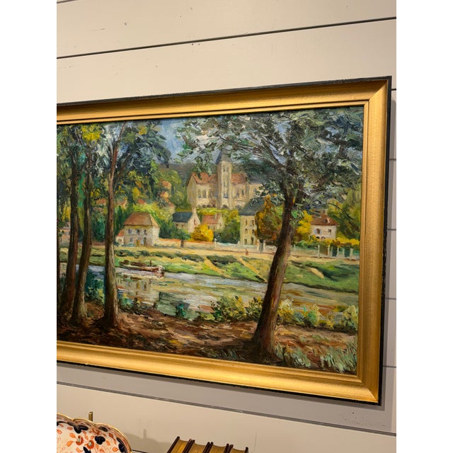 19th Century French Oil on Canvas For Sale In Nashville - Image 6 of 9