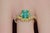 Late 20th Century Certified Natural 2.82cts Emerald Diamond Solid 18k Yellow Gold Halo Ring, Size 6.5 For Sale - Image 4 of 13
