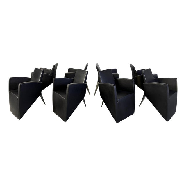 J. Lang Armchairs by Philippe Starck for Aleph, 1980s, Set of 8 For Sale
