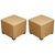 Vintage Cube Upholstered Stools Moroccan Ottomans, Poufs, a Pair For Sale - Image 9 of 9