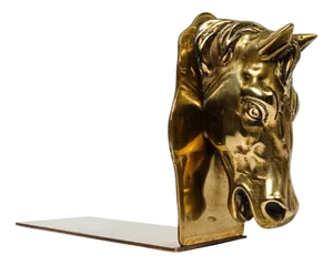 Italian Brass Sculptural Bookend, 1970s