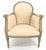 Wood Paint Decorated Painted Olive Green Carved Ballon Back Arm Chair MINT For Sale - Image 7 of 11