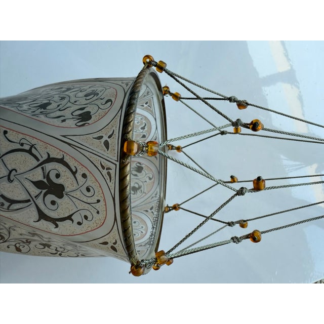 Silver 1990s Fortuny Cesendello Cascade Venetian Glass Chandelier For Sale - Image 8 of 11