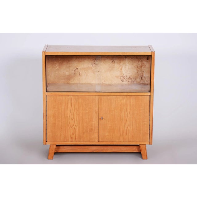 Mid-Century Ash Bookcase attributed to Krásná Jizba, 1950s For Sale - Image 4 of 8