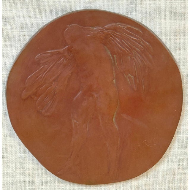 1960s Leonard Baskin, Icarus, Numbered 3/250, Cast Bronze Wall Plaque, 1969 For Sale - Image 5 of 13