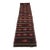 1970s Rustic Burgundy Striped Cecim Kilim Rug For Sale