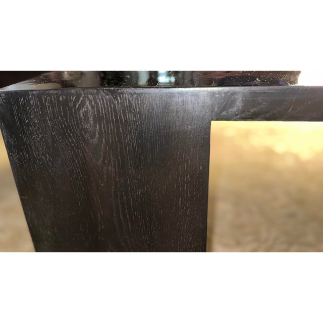 Restoration Hardware Rh 67”x40” Wyeth Carbonized Split Bamboo Coffee Table For Sale - Image 4 of 9