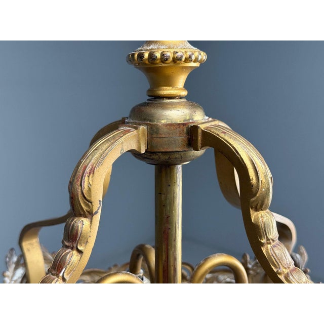 French Louis Xvi, Chandelier, Dore Bronze, Crystal, France, 19th Century For Sale - Image 12 of 15