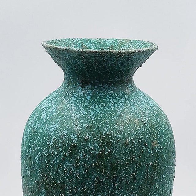 1970s 1970s Green Lava Vase. Made in Germany For Sale - Image 5 of 6