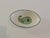 Hand Painted Ceramic Oval Paisley Soap Dish Green and white pattern Size: 6"W x 3.75"D x 1"H