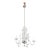 Mid 20th Century Restored Clear Crystal Five Arm Chandelier For Sale