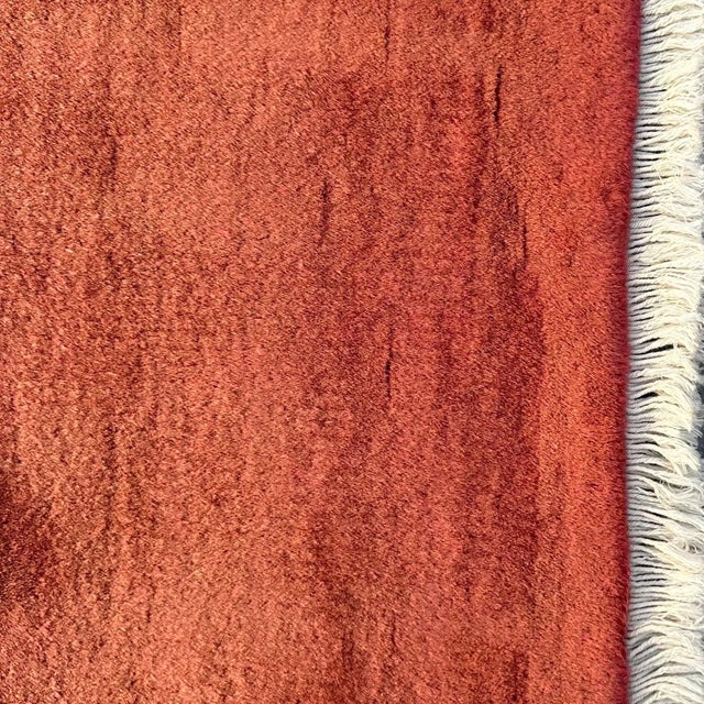 Art Deco 1920s Salmon Pink Vintage Chinese Art Deco Rug 9' X 11'04" For Sale - Image 3 of 5